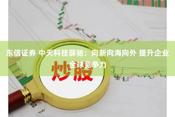 东信证券 中天科技薛驰：向新向海向外 提升企业全球竞争力